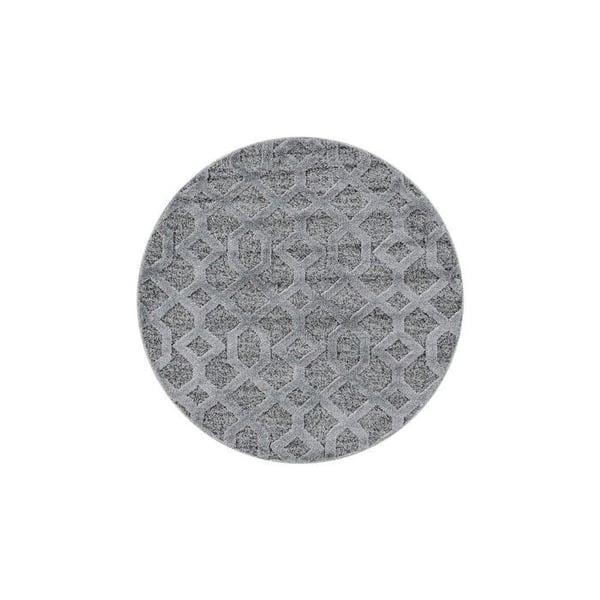 Matta - AYYILDIZ - Design med kort lugg - 3-D Rutmönster - 120 cm - Inomhus