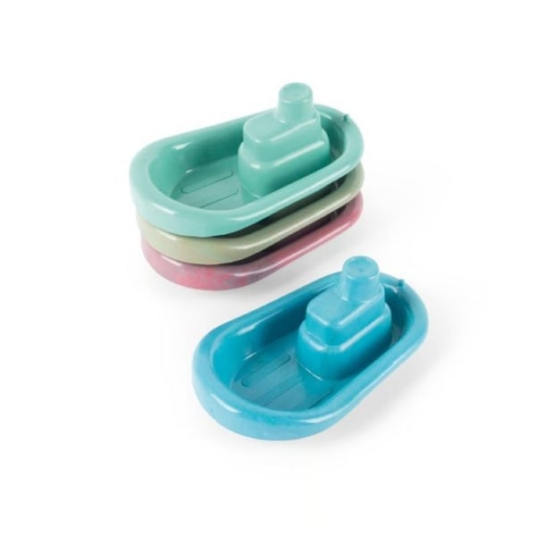 Båtar - DANTOY - Set med 4 båtar - Grön - Återvunnen plast (fisknät) - Från 2 år