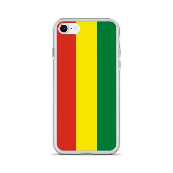 Mobilskal – Bolivias flagga – Kompatibel med iPhone 6S – Mjuk fodral – Slitstark och stötresistent - Silikon - Pixelforma