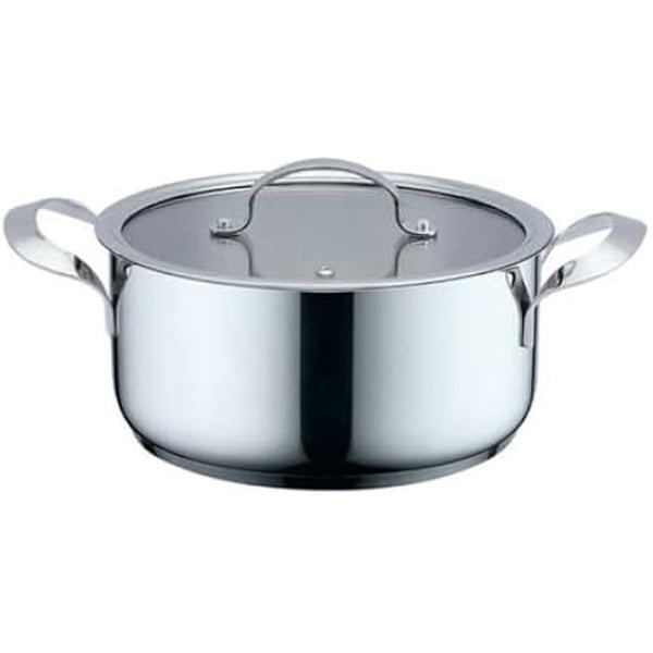Kastrull - HAEGER - Ø 24 cm - Grå - Alla värmekällor utom induktion