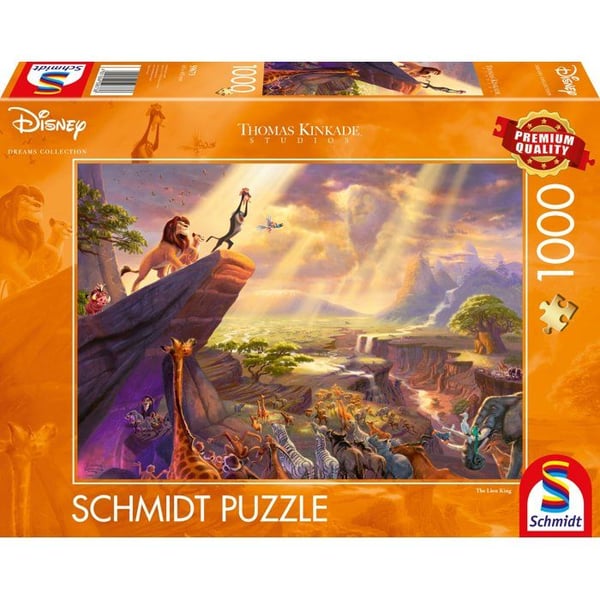 Pussel 1000 bitar - SCHMIDT SPIELE - Thomas Kinkade Studios - Disney - Lejonkungen - 1000 bitar