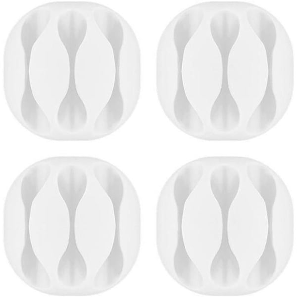 Kabelstöd - GOOBAY - 70373 - Vit - Klistermärke - Pack om 4