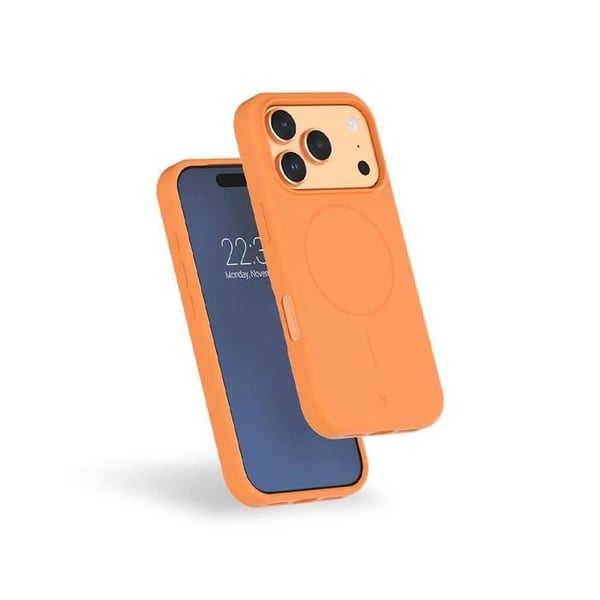 MagSafe-fodral - iPhone17 Pro Max - Förstärkt silikon - Orange