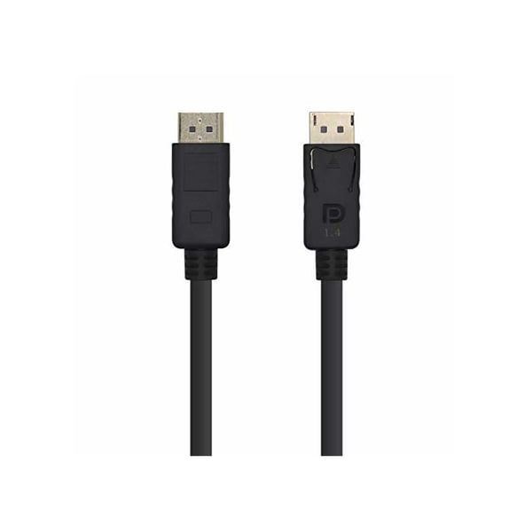 DisplayPort-kabel 8K - AISENS - 2,0 m - 8K@60Hz - Hane DP - Bakåtkompatibel - 24K guldskydd - OFC koppar