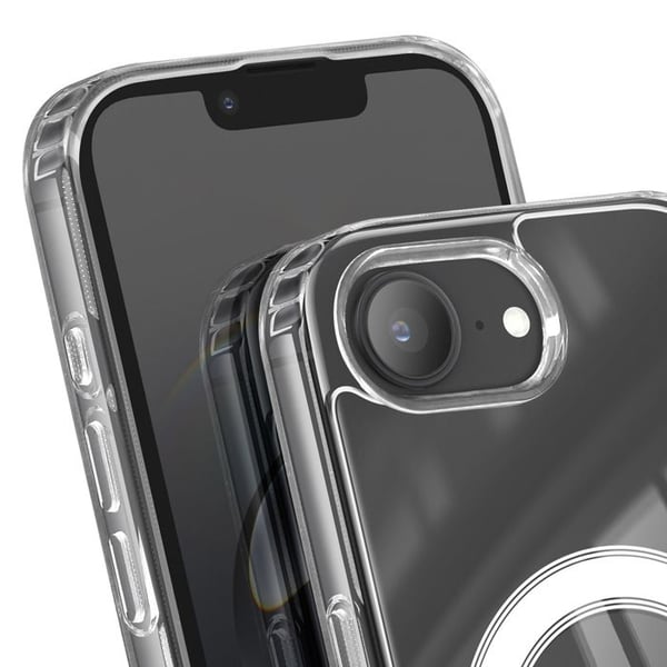 MagSafe-skal - SWISSTEN - iPhone 16e - Transparent - Förstärkt skydd - MagSafe-kompatibilitet