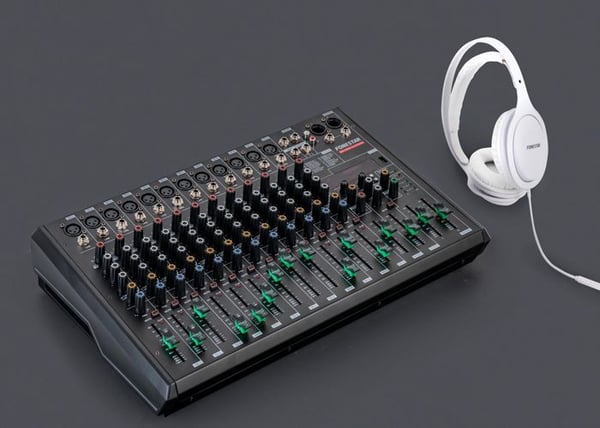 Studio mixer - FONESTAR - Mix-12pro - 12 ingångar - USB-C - Svart
