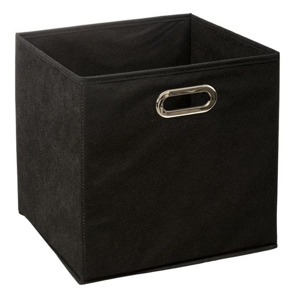 Förvaringslåda 31 x 31 x 31 cm Atmosphera - Svart - 4 förvaringslådor