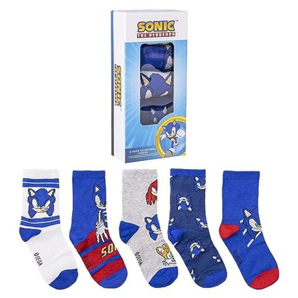 Långa Strumpor - Cerdá - Sonic - Blå, Röd och Vit - Bomull, Polyester, Elastan
