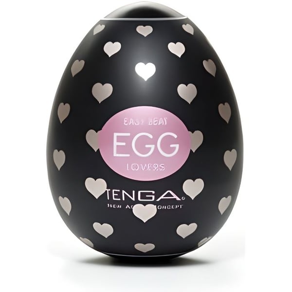 Masturbator - TENGA - Egg Lovers - Engångsanvändning - Svart färg - För vuxna