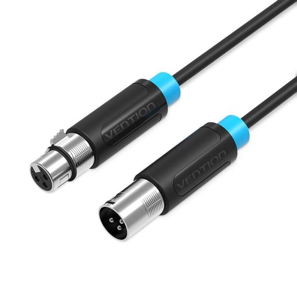 XLR-kabel - Vention - Flerfärgad - 21x18x3 cm - 50 g - Rund form - Magnetisk - BBFB