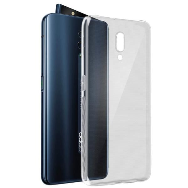 Coque - AVIZAR - Oppo Reno - Silikon Gel - Ultra-tunn - Transparent Vit