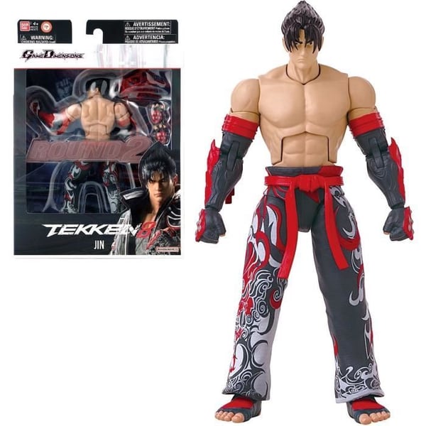 BANDAI - Tekken - Action Figure 17 cm - Jin Kazama Game Dimensions - 40673