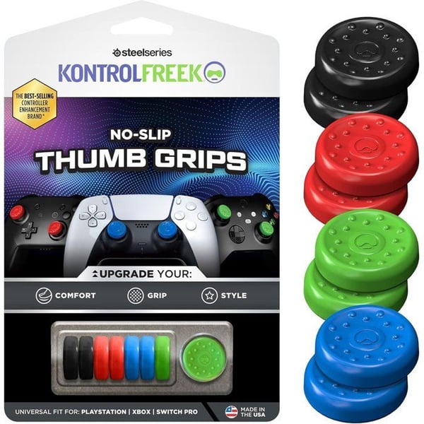 Pack med 8 Thumbgrips No-Slip - STEELSERIES - KontrolFreek - Universell - Flerfärgad