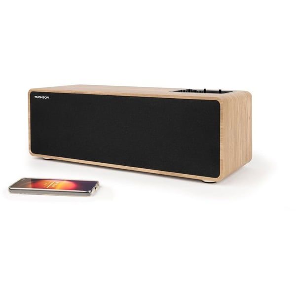 Bluetooth-högtalare - THOMSON - Trä och svart