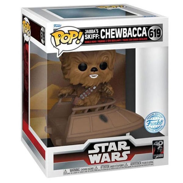 Figurine Funko Pop Deluxe - FUNKO - Chewbacca - 15 cm - Brun - Exklusiv Star Wars
