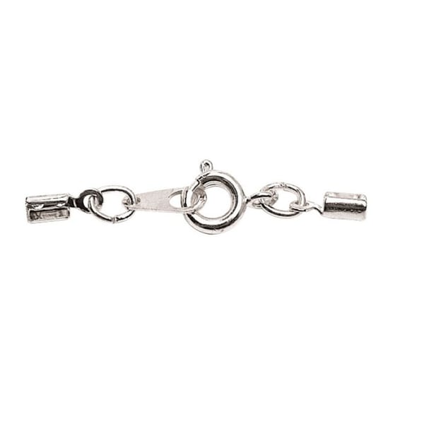 MégaCréa DIY - Komplett lås 33 x 0,3 mm Silver 2 stycken