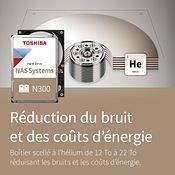 TOSHIBA Intern HDD 3.5" NAS N300 - Hög tillförlitlighet - 8 To - 7200 rpm - 512 Mo - 24/7 - CMR - RAID