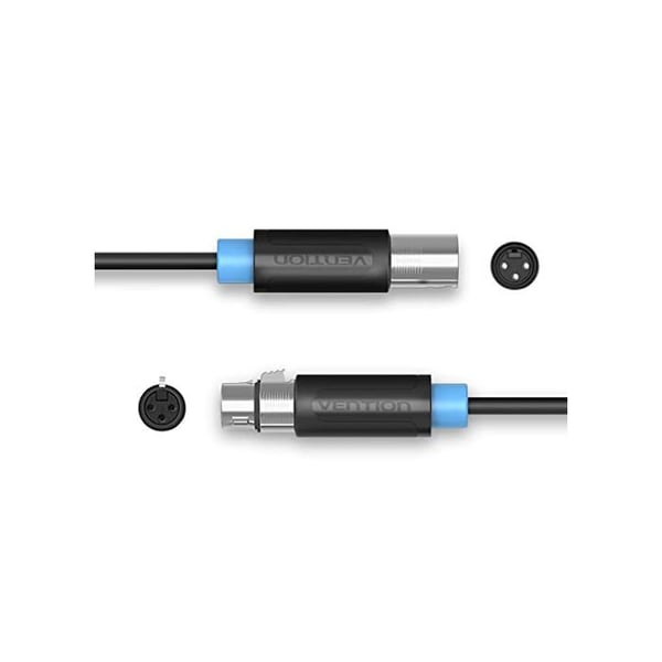 XLR-kabel - Vention - Flerfärgad - 21x18x3 cm - 50 g - Rund form - Magnetisk - BBFB