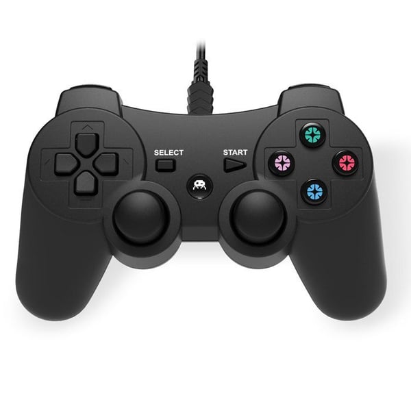 Spelkontroll - FREAKS & GEEKS - PS3/PC - USB-kabel 1,8 m - Vibração - Svart