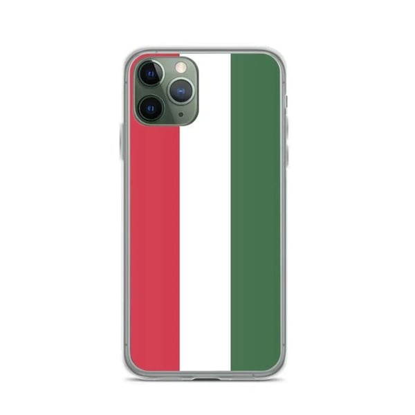 Mobilskal – Ungerns flagga – Kompatibel med iPhone 11 Pro – Mjuk fodral – Slitstark och stöttålig – Silikon – Pixelforma