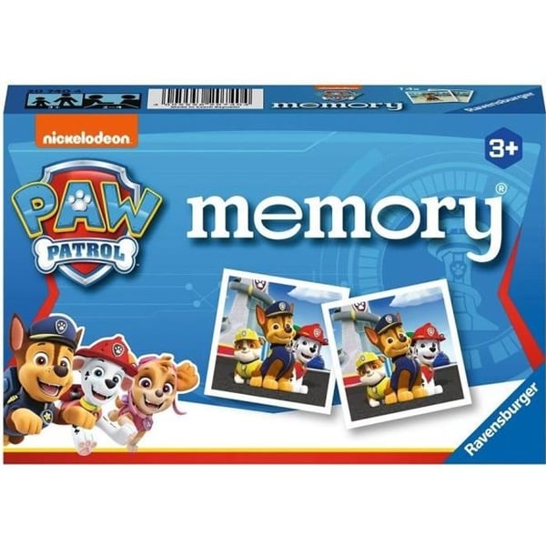 'Paw Patrol Memory®, Klassiskt utbildningsspel, Minnesspel, Ravensburger, Från 3 år'
