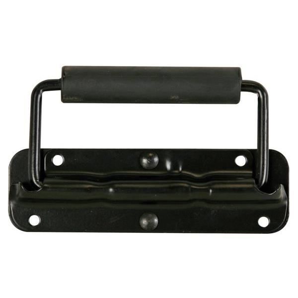 HÖGTALARGREP MED FJÄDER, METALLIC BLACK, 161 X 107 MM VELL