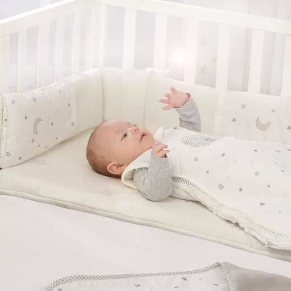 ROBA Sängtour av andningsbart "safe asleep®" Air PLUS "Sternenzauber" - 170x16 cm