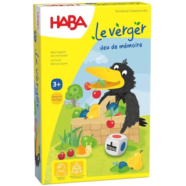Hukommelsesspil - HABA - Frugthaven - 20 min - 2 spillere eller flere - Barn