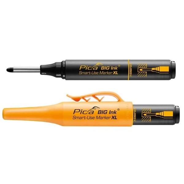 Markör - Pica - 170/46 - Svart - Mjuk spets - Tålig - 4 mm justerbar