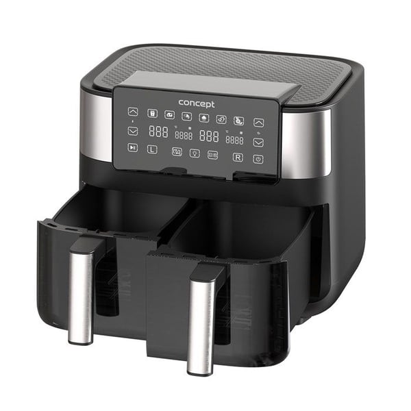 Fritös - FR8000 - 8L - Svart - Silver - Variabel temperatur
