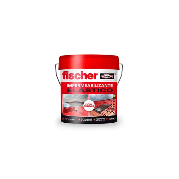 Vattentätande Röd 1kg 750ml Med Fibrer 558428 Fischer