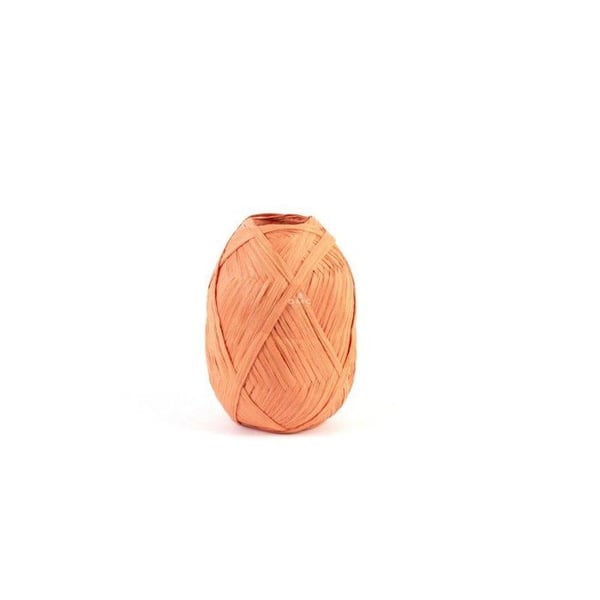 DMC - Raphia Eco Vita Raffia 50g Trikå Virkning Vävning Makramé Col. 010 orange