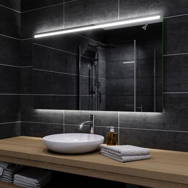 Alasta Paris LED spegel 120x50 cm - AGC MIROX glas - 12V LED - Vit