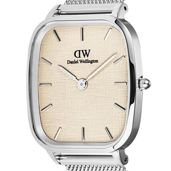 Ur - DANIEL WELLINGTON - Marlon Melrose Linen - Sølv - Kvarts - Vintage