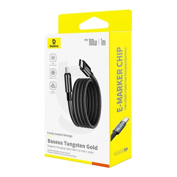 Usb-C till Usb-C-kabel Baseus 100 W 1 M för telefoner och bärbara datorer, snabbladdning