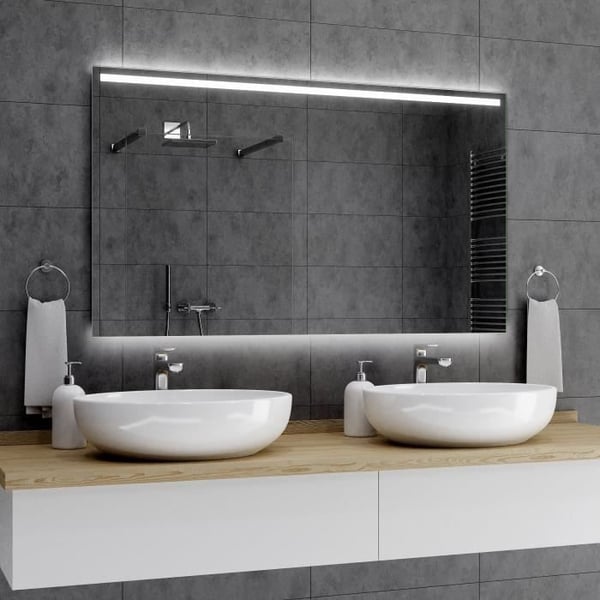 Alasta Paris LED spegel 120x50 cm - AGC MIROX glas - 12V LED - Vit