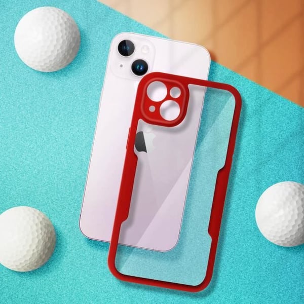 Skyddshölje - AVIZAR - iPhone 14 - Röd - Stötresistent - Förstärkta hörn