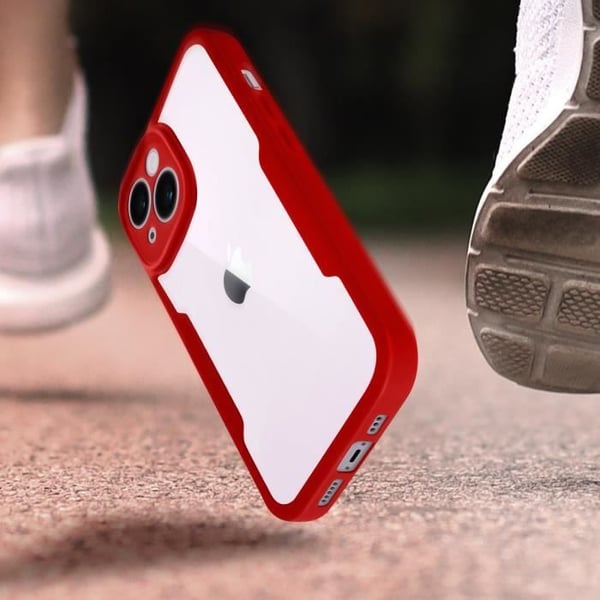 Skyddshölje - AVIZAR - iPhone 14 - Röd - Stötresistent - Förstärkta hörn