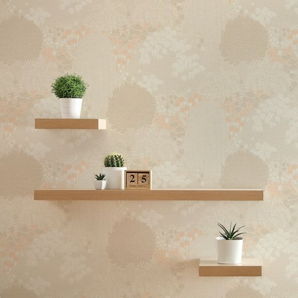 Tapet Matilde Träd Löv M1-No.10968 Non-vävd Beige Grädde Tadessi 10.05 m x 0.53 m