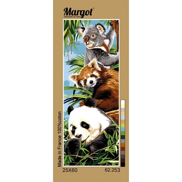 Canevas Pénélope Antik Pêle mêle päls 25x60cm