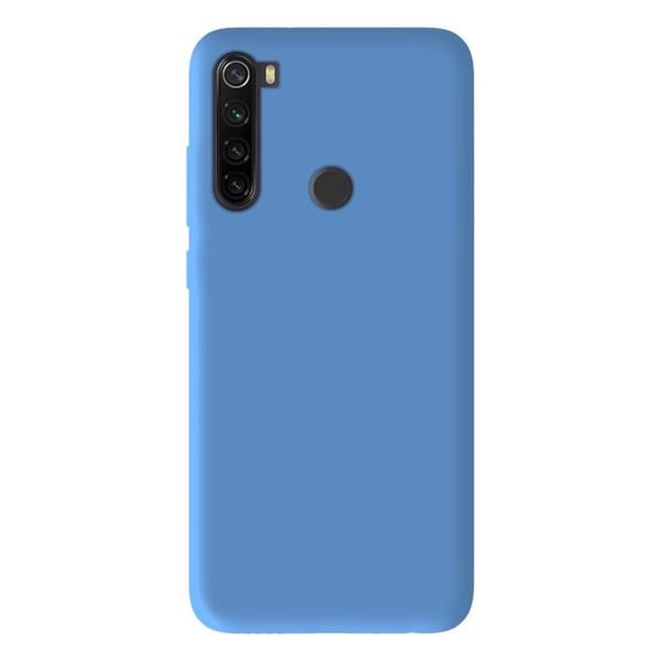 Vanligt mattblått silikonfodral som är kompatibelt med Xiaomi Redmi Note 8T