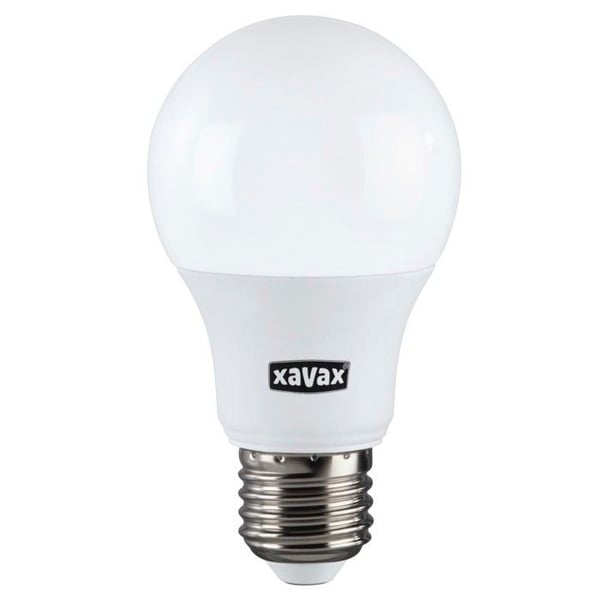 LED-lampa - XAVAX - E27 - 806 lm (motsv. 60W) - 8,5 W - Varmvit
