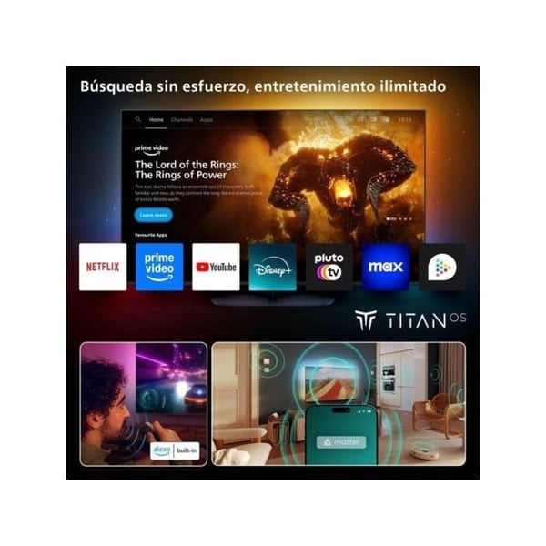 TV OLED 48" - PHILIPS - 48OLED770 - 4K UHD - Ambilight - Dolby Vision Atmos