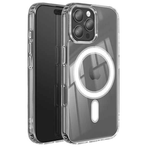 Förstärkt MagSafe-skal för iPhone 16 Pro Max modell MagStick Clear Jelly Swissten Transparent