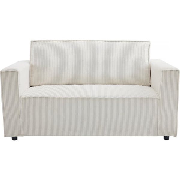Soffa i ribbat sammet "Grenelle" - 2 platser - Beige