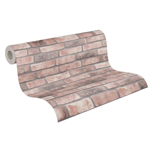 Non-woven tapeter - grå - stenimitation - Mönstrade tapeter - Elements II - A.S Création