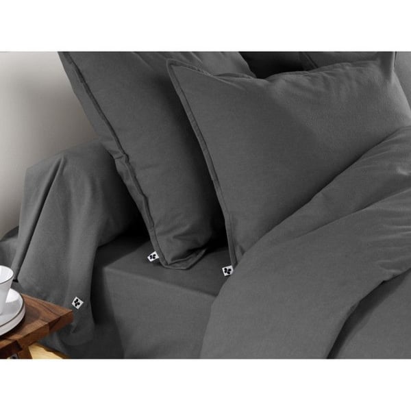 Kuddfodral 85 x 185 cm "Candice" Flanell av Bomull med Fjärilseffekt - Candice Orage - - Candice Orage - 63 x 63 cm volang pl