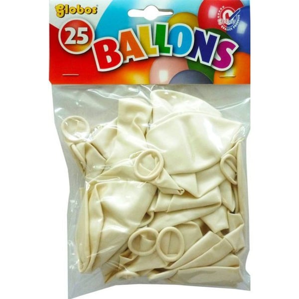 Ballonger - Skimrande - 30 cm - 100% Latex - Vit - Bröllop