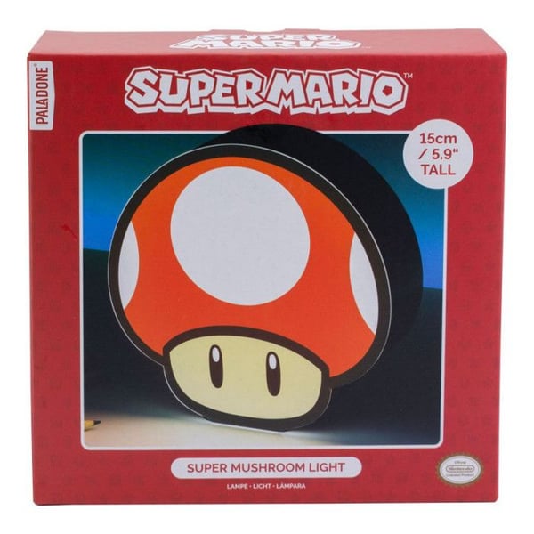 Lampe - PALADONE - NINTENDO SUPER CHAMPIGNON - 15x15x5 cm - Fungerar med batterier - För barn