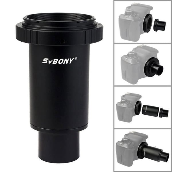 Svbony 1.25 M42 Ring T2-monteringsadapter för Canon EOS SLR & DSLR+förlängningsrör+okularadapter DSLR-kamera